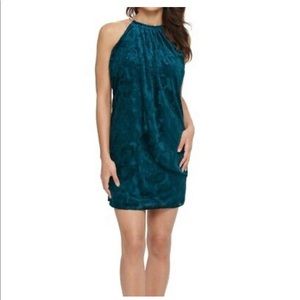Kensie Teal Halter Neck Dress